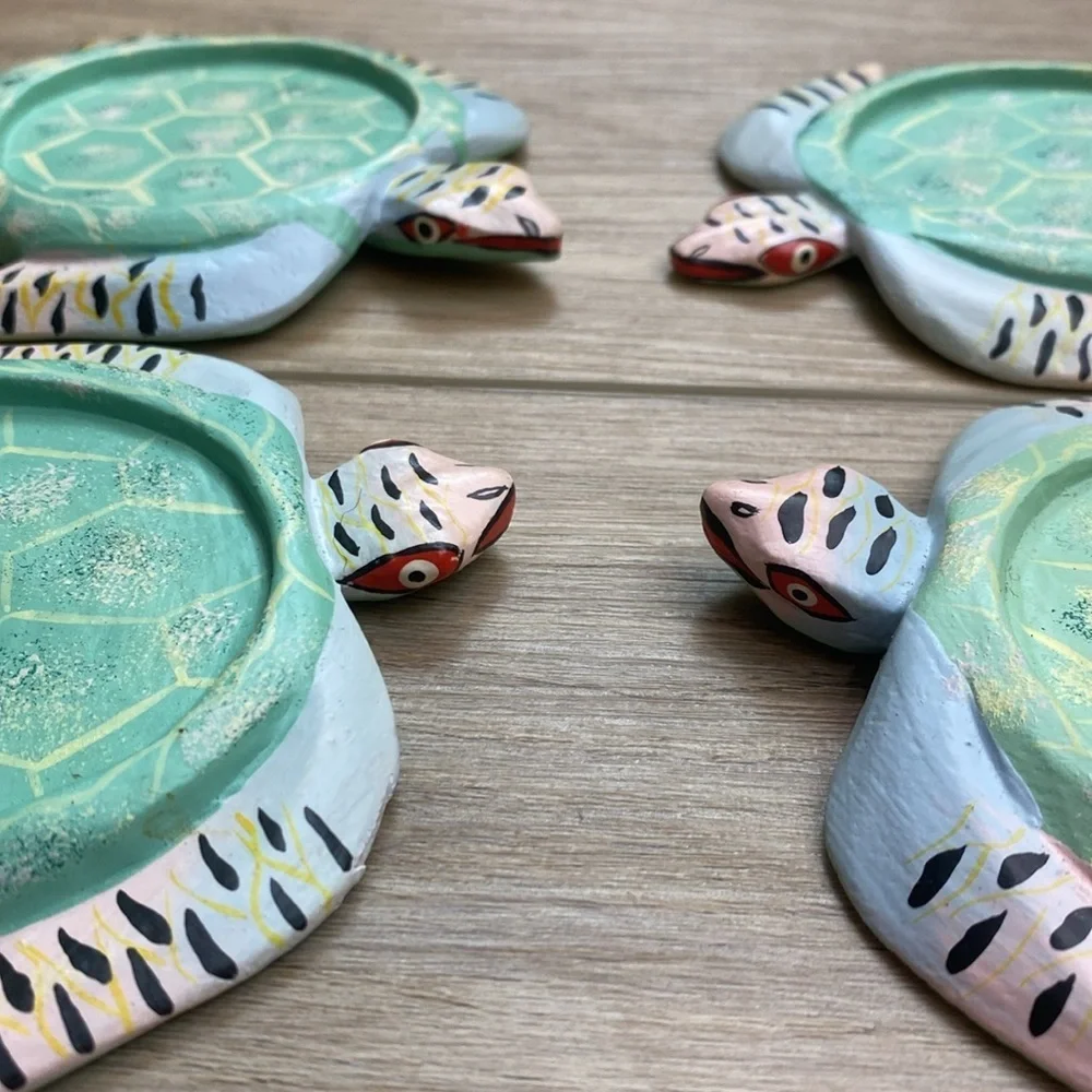 Hand Painted‎ Turtle Coasters